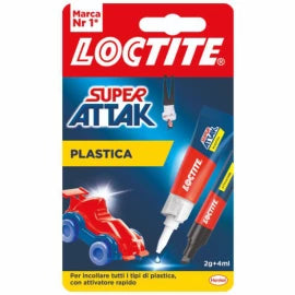COLLA SUPER ATTAK WR PLASTICA 2G+4ML
