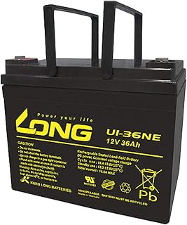 1 batteria AGM 12V / 36Ah al piombo – U1-36NE resistente ai cicli, MP36-12C REC36-12I 12LCP-36 34Ah 35Ah 38Ah