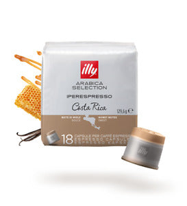 108 CAPSULE CAFFE' ILLY IPERESPRESSO ESPRESSO SELECTION ARABICA COSTA RICA
