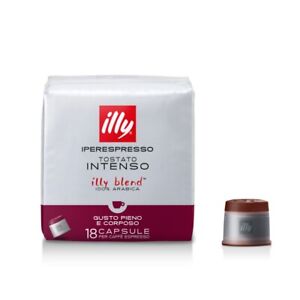 108 CAPSULE CAFFE' ILLY IPERESPRESSO TOSTATO INTENSO EX TOSTATURA SCURA