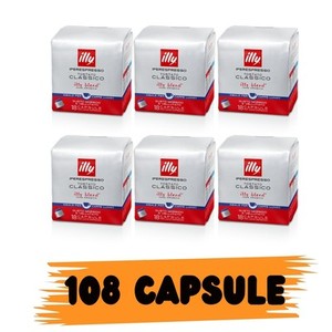 108 CAPSULE ILLY IPERESPRESSO CLASSICO LUNGO  AMERICANO 100% ARABICA