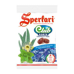 1 KG CARAMELLE SPERLARI CLUB FORTE CLASSICHE MENTOLO E EUCALIPTO BLU FORTI